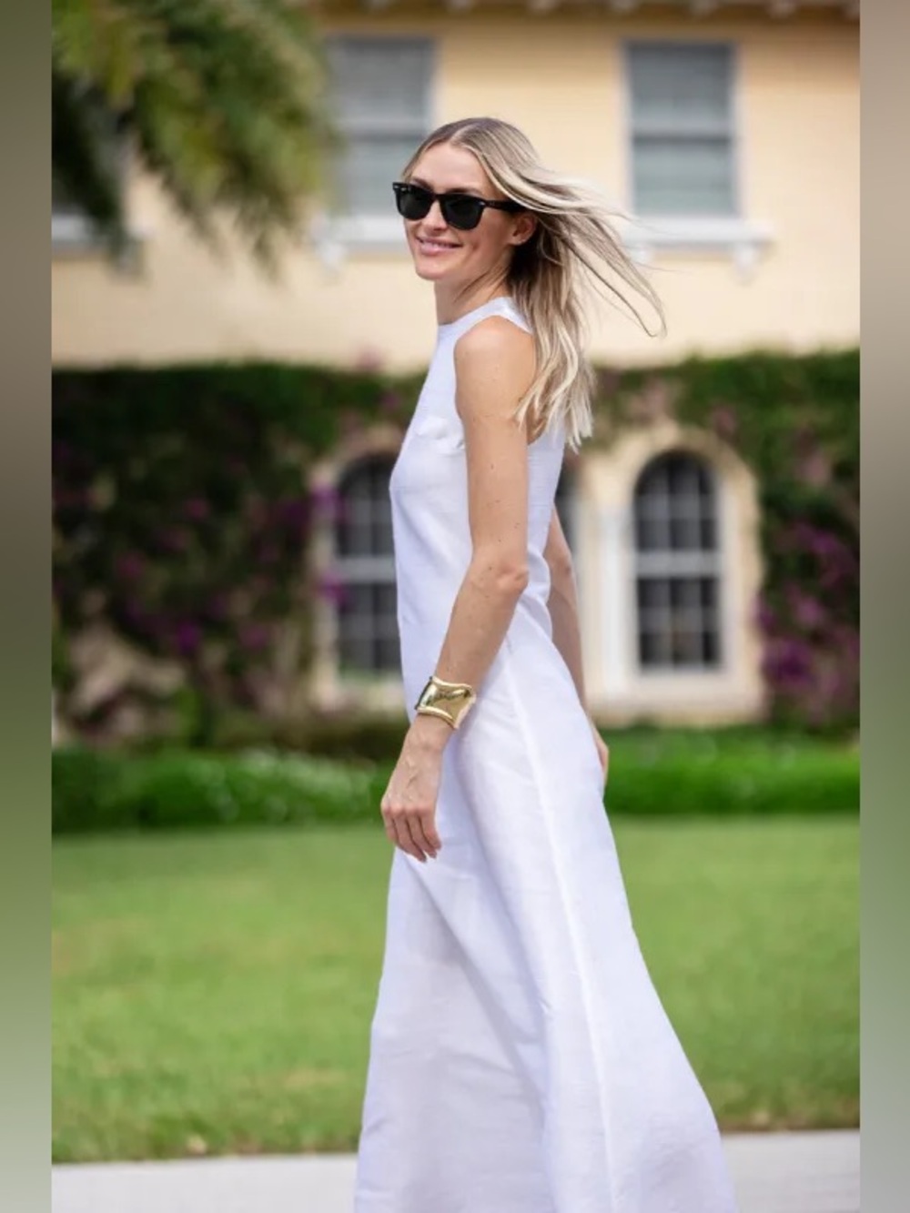 NWT Julia AMORY Slim Jane Dress Dupioni Silk White “Blanc” | M - Picture 3 of 8